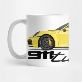 supercar 911 turbo s 992 yellow Mug